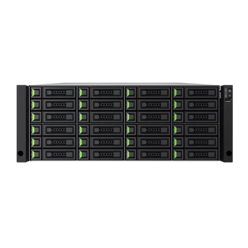 Система хранения данных QSAN XN5124D 4U/24bay, Dual controller, QC Intel Xeon, 2x8Gb DDR4, 4x12Gb SAS, 8*10Gb/s(SFP+) + 4xPCIe Exp., 2x(PSU+FAN), 1xRailKit, 4xSFP+ SR Transceiver