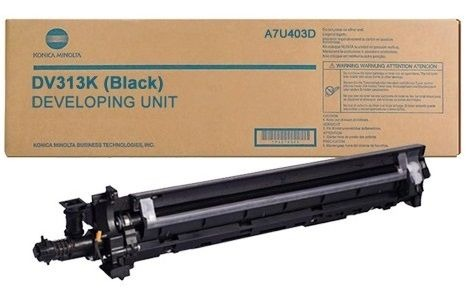 Блок проявки Konica Minolta DV-313K A7U403D, черный, для bizhub 308/368/C258